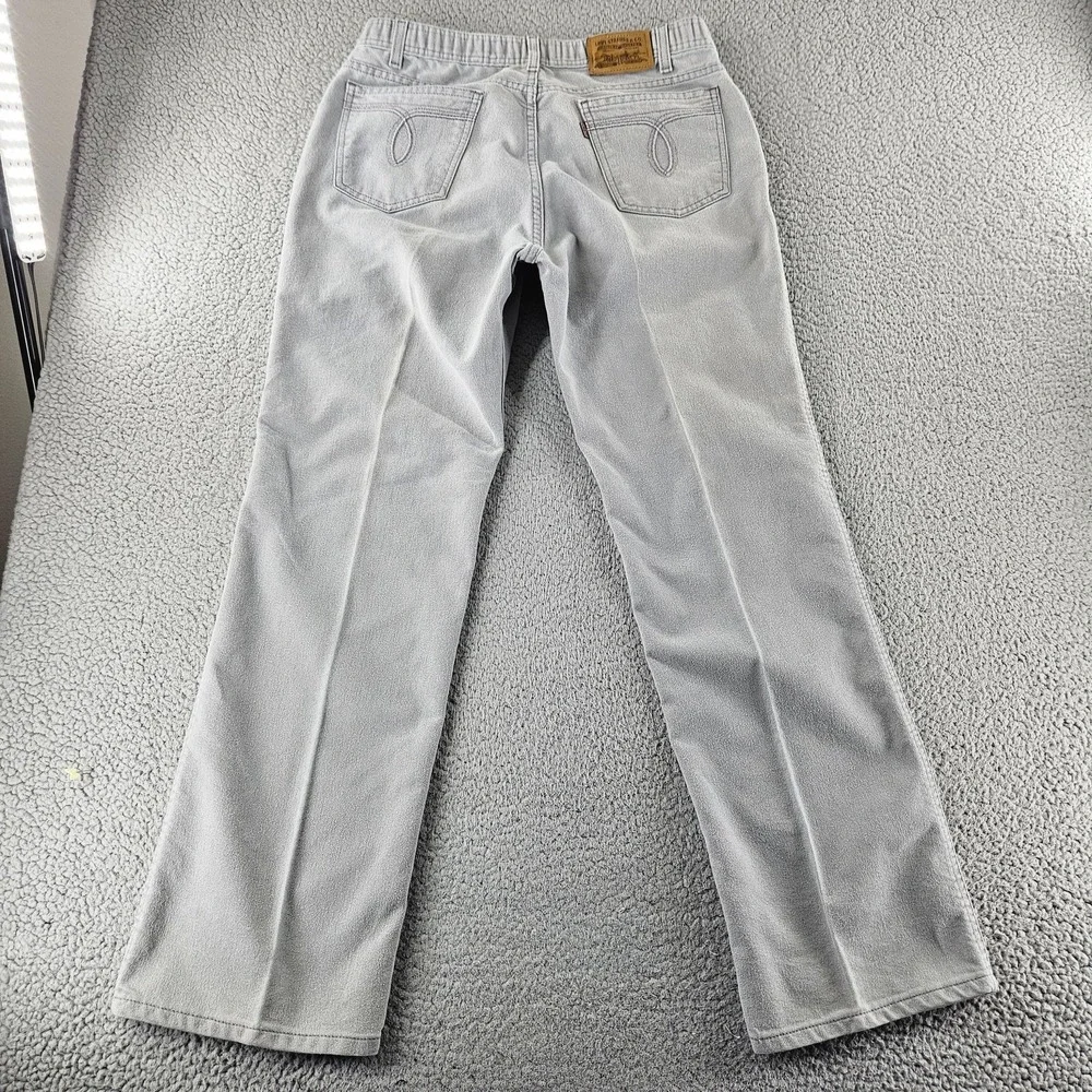 Levis Jeans‎ Mens 32x30 Gray Straight Leg Denim Mid Rise Zip Fly Classic